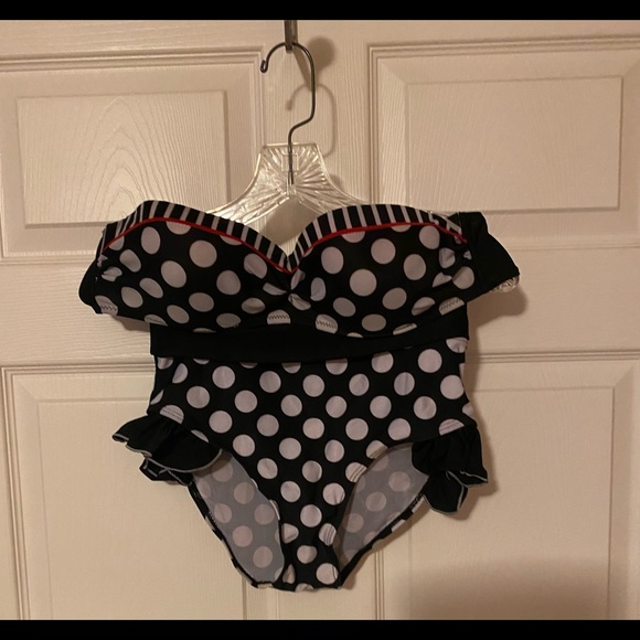 Retro look two piece swim suite - Picture 4 of 6